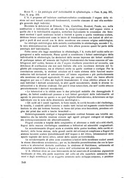 Lettura oftalmologica rivista mensile di oculistica pratica