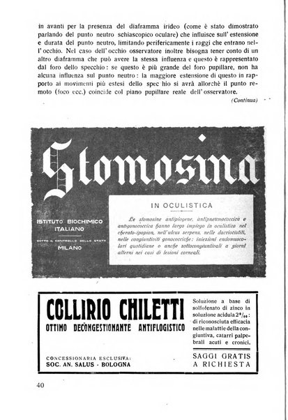 Lettura oftalmologica rivista mensile di oculistica pratica