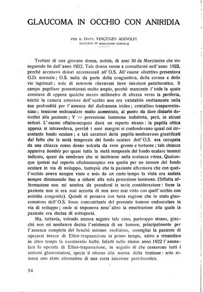 Lettura oftalmologica rivista mensile di oculistica pratica