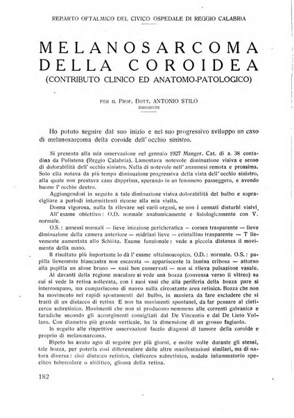 Lettura oftalmologica rivista mensile di oculistica pratica