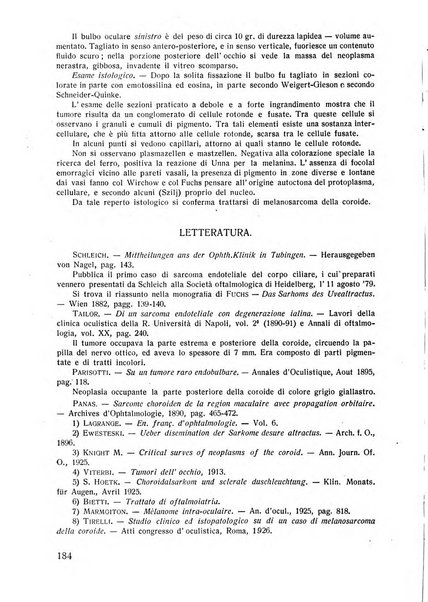 Lettura oftalmologica rivista mensile di oculistica pratica