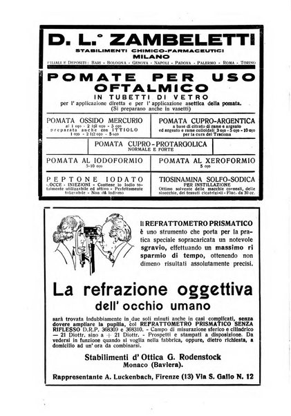 Lettura oftalmologica rivista mensile di oculistica pratica