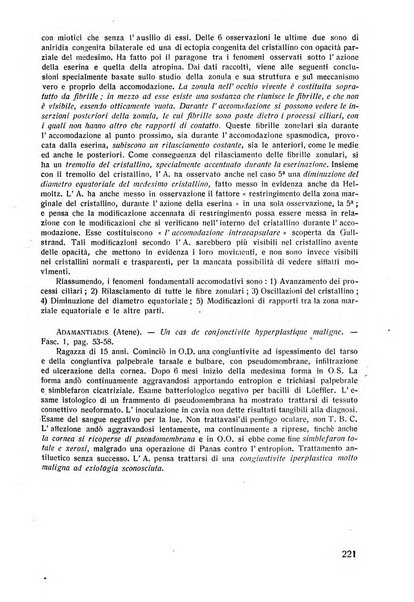 Lettura oftalmologica rivista mensile di oculistica pratica