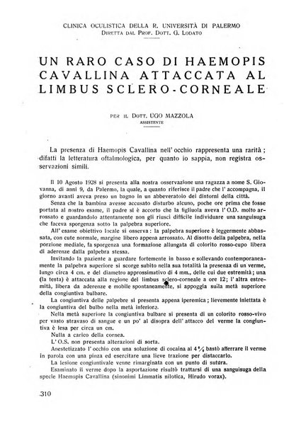 Lettura oftalmologica rivista mensile di oculistica pratica