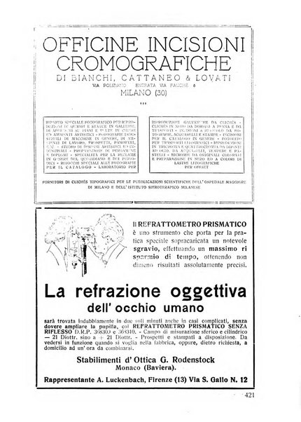 Lettura oftalmologica rivista mensile di oculistica pratica