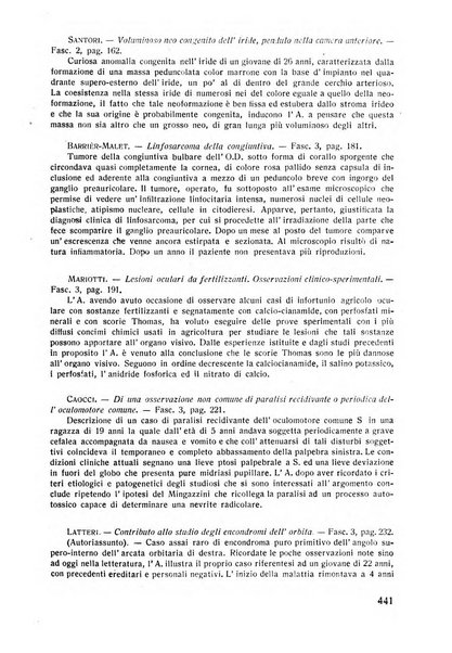 Lettura oftalmologica rivista mensile di oculistica pratica