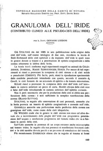 Lettura oftalmologica rivista mensile di oculistica pratica