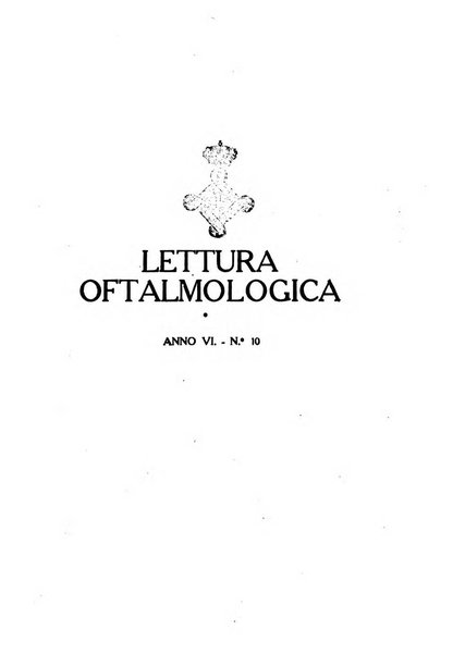 Lettura oftalmologica rivista mensile di oculistica pratica