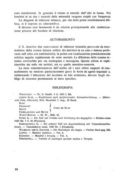 Lettura oftalmologica rivista mensile di oculistica pratica