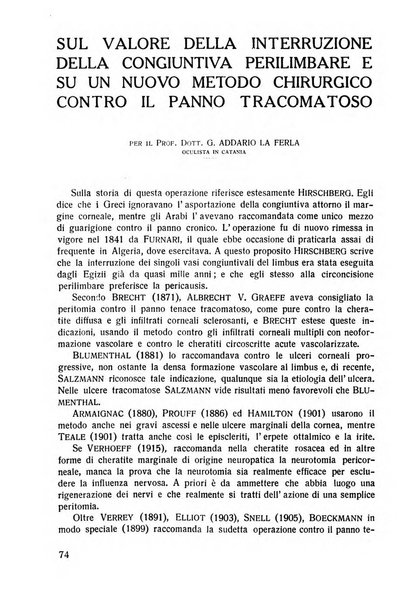 Lettura oftalmologica rivista mensile di oculistica pratica