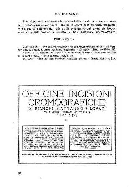 Lettura oftalmologica rivista mensile di oculistica pratica