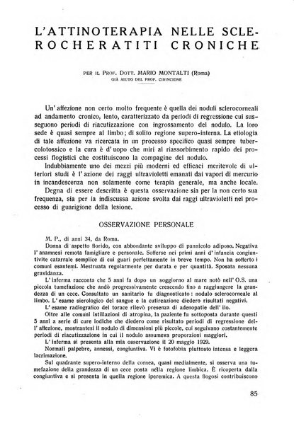 Lettura oftalmologica rivista mensile di oculistica pratica