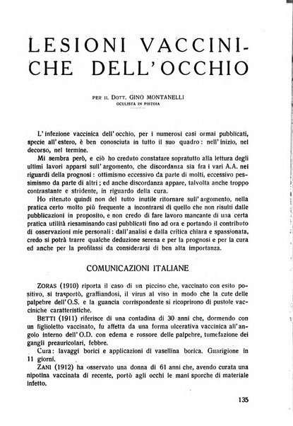 Lettura oftalmologica rivista mensile di oculistica pratica