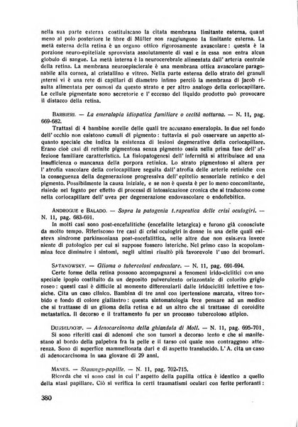 Lettura oftalmologica rivista mensile di oculistica pratica