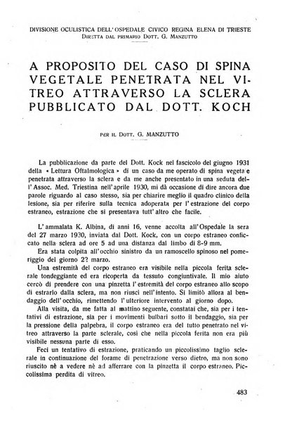 Lettura oftalmologica rivista mensile di oculistica pratica