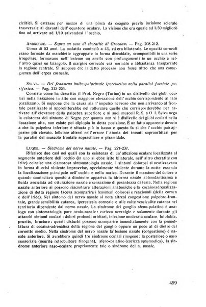 Lettura oftalmologica rivista mensile di oculistica pratica