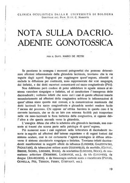 Lettura oftalmologica rivista mensile di oculistica pratica