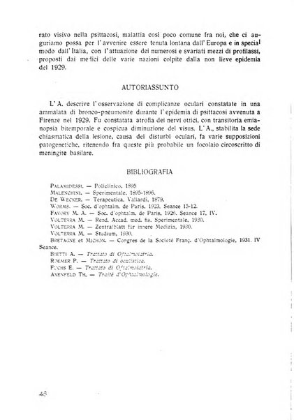 Lettura oftalmologica rivista mensile di oculistica pratica