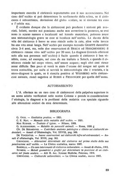 Lettura oftalmologica rivista mensile di oculistica pratica