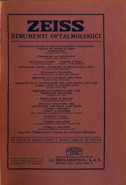 Lettura oftalmologica rivista mensile di oculistica pratica