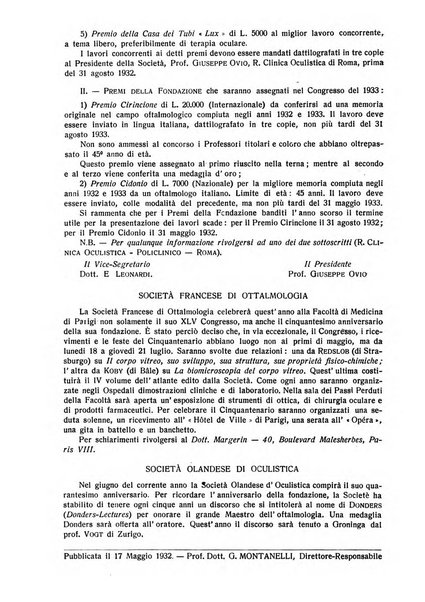 Lettura oftalmologica rivista mensile di oculistica pratica