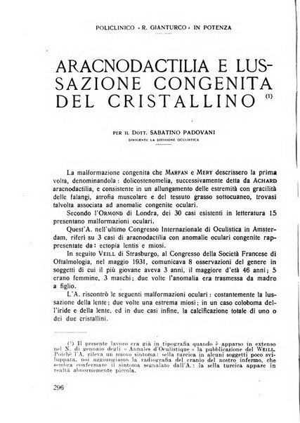 Lettura oftalmologica rivista mensile di oculistica pratica