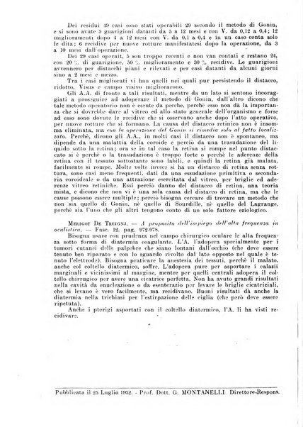 Lettura oftalmologica rivista mensile di oculistica pratica