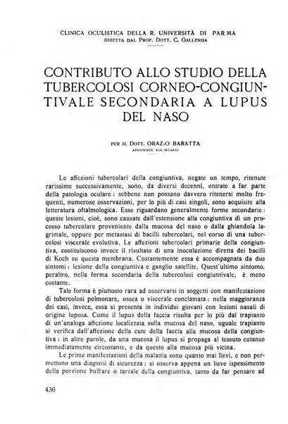 Lettura oftalmologica rivista mensile di oculistica pratica