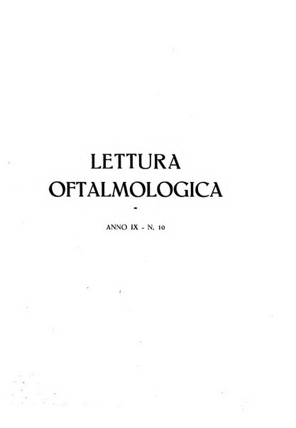 Lettura oftalmologica rivista mensile di oculistica pratica