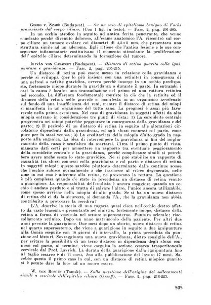 Lettura oftalmologica rivista mensile di oculistica pratica