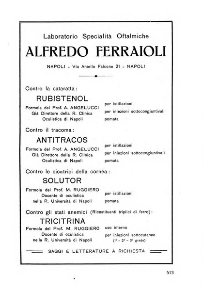 Lettura oftalmologica rivista mensile di oculistica pratica