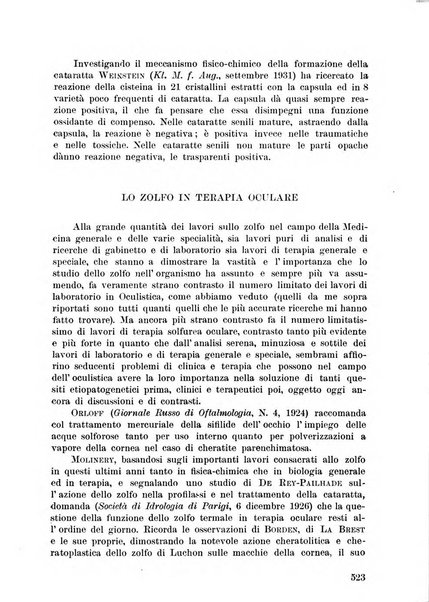 Lettura oftalmologica rivista mensile di oculistica pratica