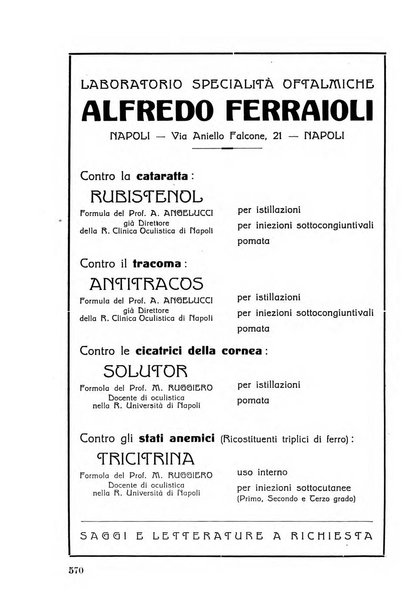 Lettura oftalmologica rivista mensile di oculistica pratica