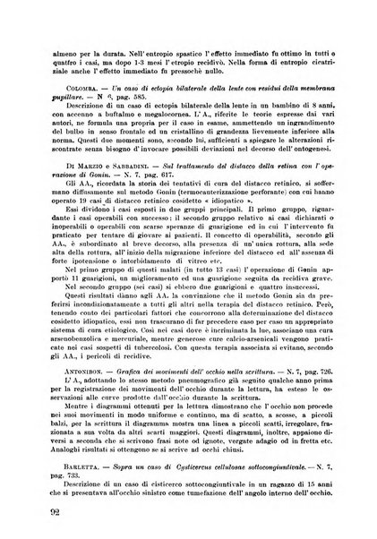 Lettura oftalmologica rivista mensile di oculistica pratica