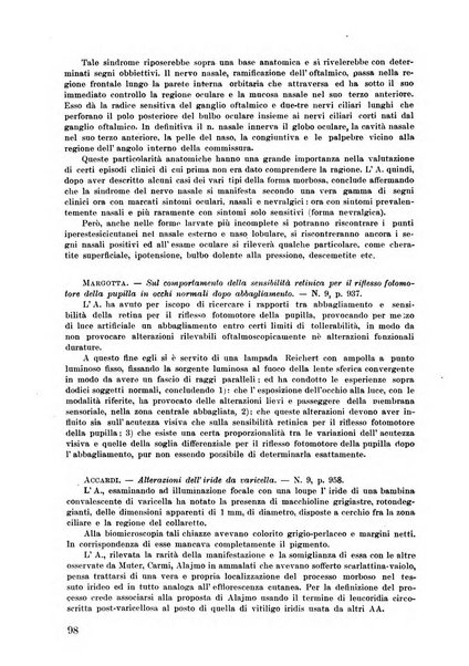 Lettura oftalmologica rivista mensile di oculistica pratica