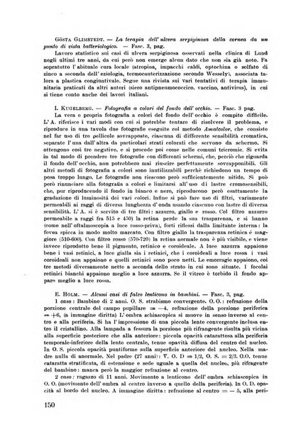 Lettura oftalmologica rivista mensile di oculistica pratica