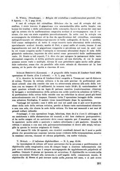 Lettura oftalmologica rivista mensile di oculistica pratica