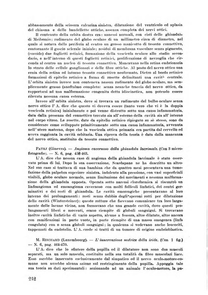 Lettura oftalmologica rivista mensile di oculistica pratica