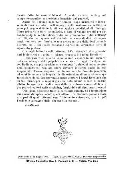 Lettura oftalmologica rivista mensile di oculistica pratica