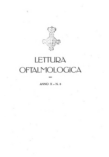 Lettura oftalmologica rivista mensile di oculistica pratica