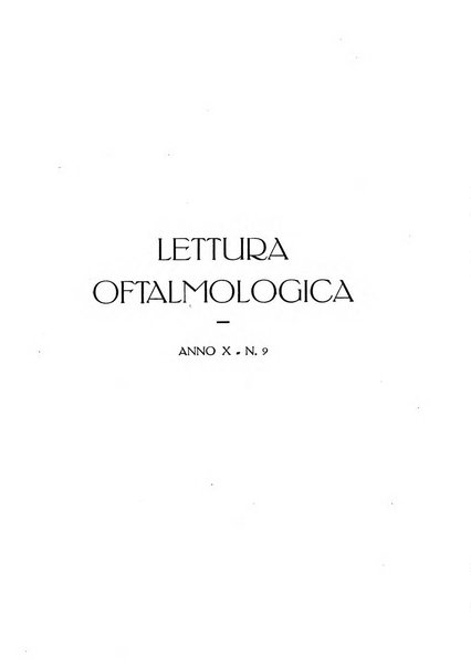 Lettura oftalmologica rivista mensile di oculistica pratica