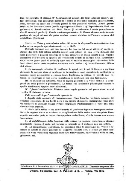 Lettura oftalmologica rivista mensile di oculistica pratica