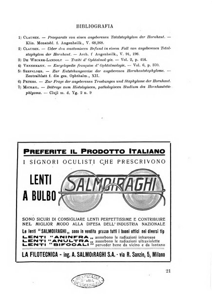 Lettura oftalmologica rivista mensile di oculistica pratica