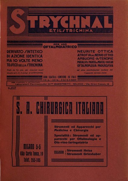 Lettura oftalmologica rivista mensile di oculistica pratica