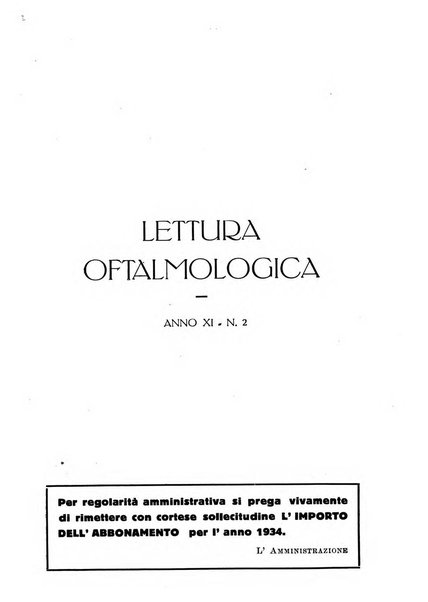 Lettura oftalmologica rivista mensile di oculistica pratica