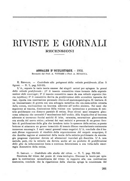 Lettura oftalmologica rivista mensile di oculistica pratica