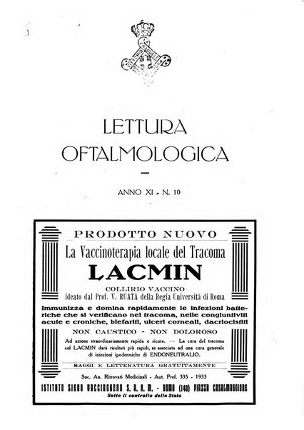 Lettura oftalmologica rivista mensile di oculistica pratica