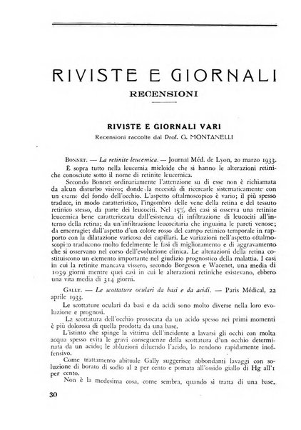 Lettura oftalmologica rivista mensile di oculistica pratica