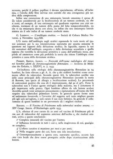 Lettura oftalmologica rivista mensile di oculistica pratica