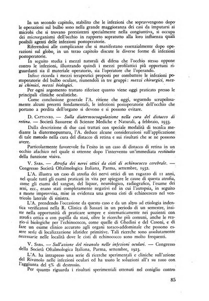 Lettura oftalmologica rivista mensile di oculistica pratica